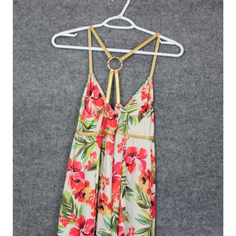 GUESS Beach Cover Dress Women's Size Small Petite Sexy Tropical Floral Print - Picture 6 of 12
